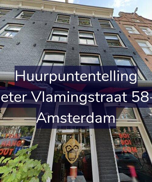 Foto gevel Huurpuntentelling voor Pieter Vlamingstraat 58-2, Amsterdam