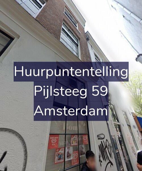 Foto gevel Huurpuntentelling voor Pijlsteeg 59, Amsterdam