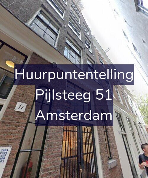 Foto gevel Huurpuntentelling voor Pijlsteeg 51, Amsterdam