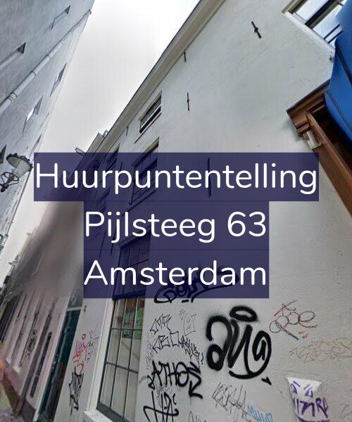 Foto gevel Huurpuntentelling voor Pijlsteeg 63, Amsterdam