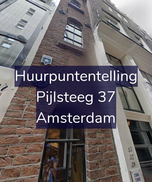 Foto gevel Huurpuntentelling voor Pijlsteeg 37, Amsterdam