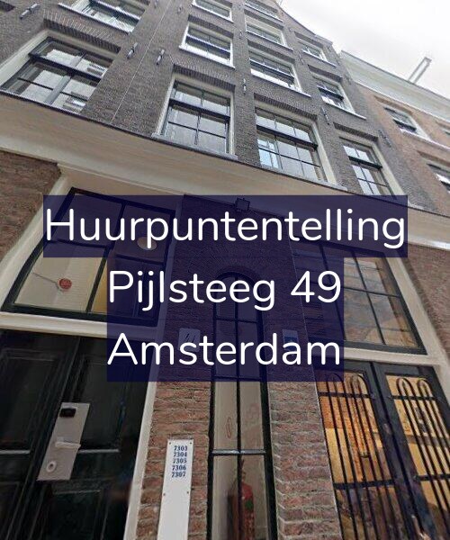 Foto gevel Huurpuntentelling voor Pijlsteeg 49, Amsterdam