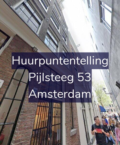 Foto gevel Huurpuntentelling voor Pijlsteeg 53, Amsterdam