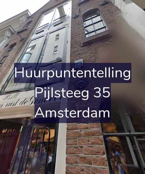 Foto gevel Huurpuntentelling voor Pijlsteeg 35, Amsterdam