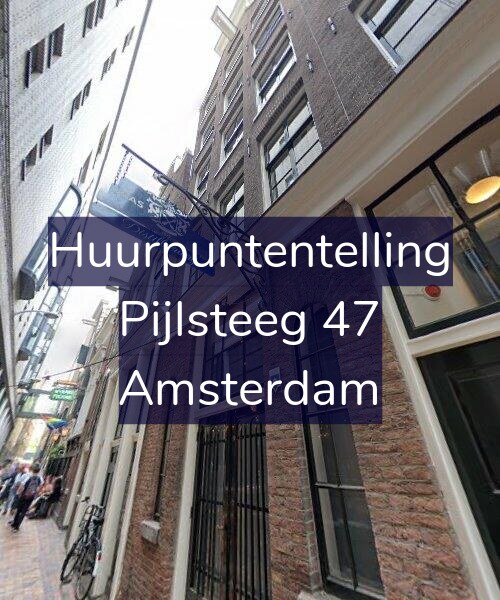 Foto gevel Huurpuntentelling voor Pijlsteeg 47, Amsterdam