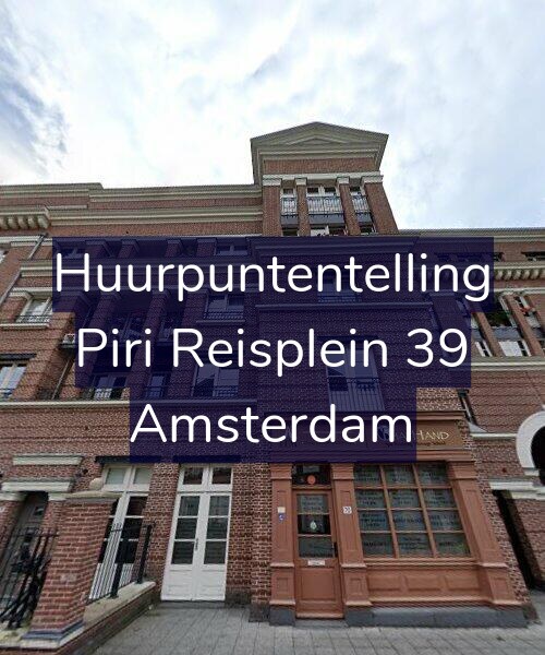 Foto gevel Huurpuntentelling voor Piri Reisplein 39, Amsterdam
