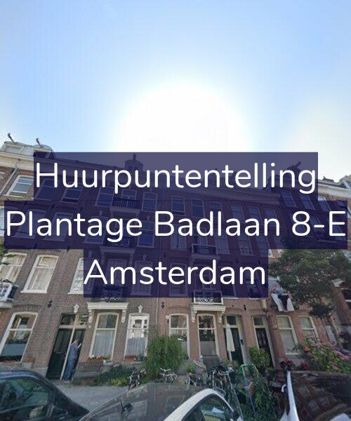 Foto gevel Huurpuntentelling voor Plantage Badlaan 8-E, Amsterdam