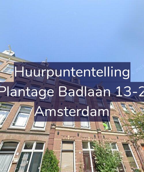 Foto gevel Huurpuntentelling voor Plantage Badlaan 13-2, Amsterdam
