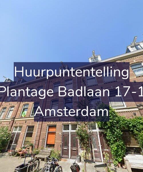 Foto gevel Huurpuntentelling voor Plantage Badlaan 17-1, Amsterdam