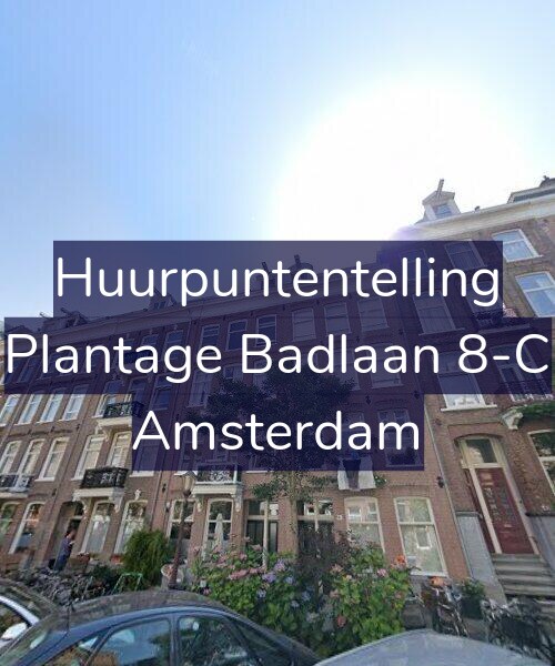 Foto gevel Huurpuntentelling voor Plantage Badlaan 8-C, Amsterdam