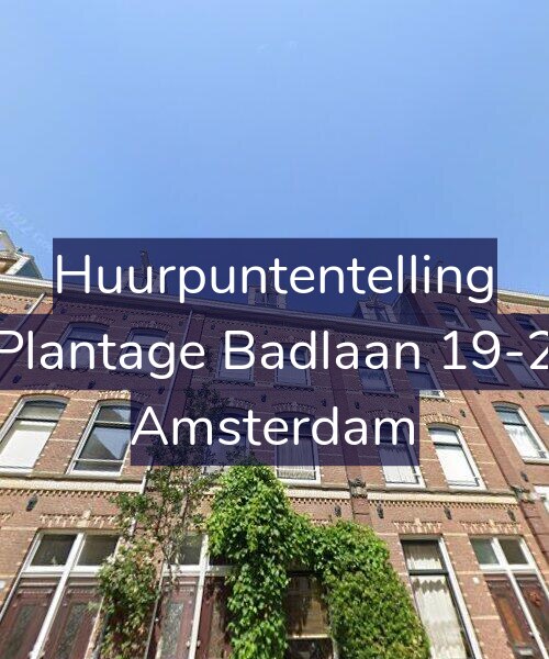 Foto gevel Huurpuntentelling voor Plantage Badlaan 19-2, Amsterdam
