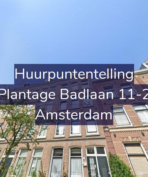 Foto gevel Huurpuntentelling voor Plantage Badlaan 11-2, Amsterdam