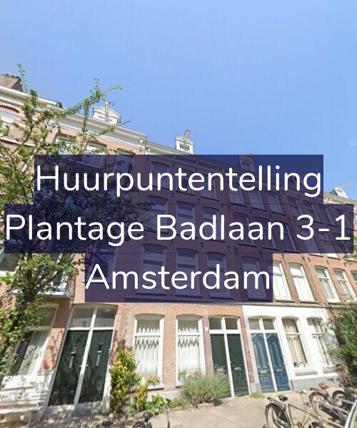 Foto gevel Huurpuntentelling voor Plantage Badlaan 3-1, Amsterdam