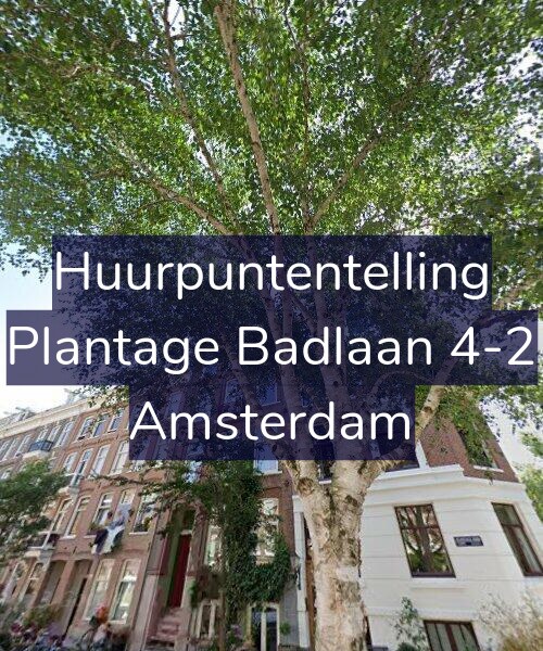 Foto gevel Huurpuntentelling voor Plantage Badlaan 4-2, Amsterdam