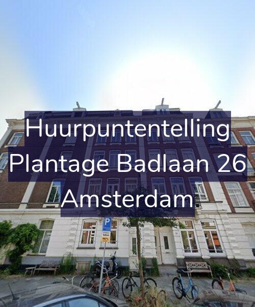 Foto gevel Huurpuntentelling voor Plantage Badlaan 26, Amsterdam