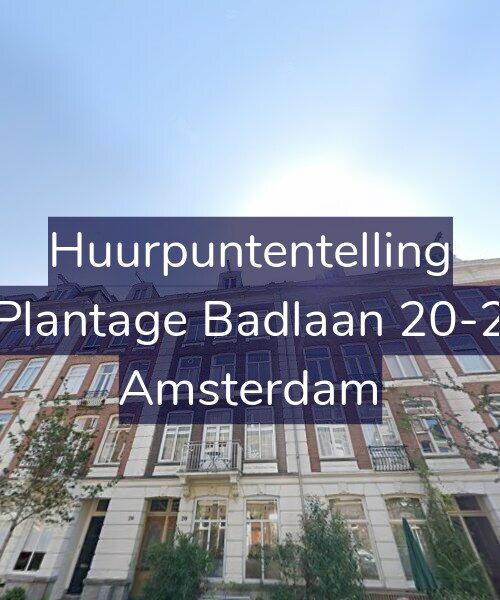 Foto gevel Huurpuntentelling voor Plantage Badlaan 20-2, Amsterdam