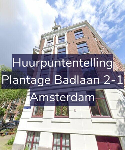 Foto gevel Huurpuntentelling voor Plantage Badlaan 2-1, Amsterdam