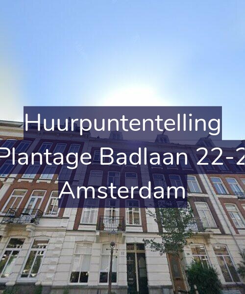 Foto gevel Huurpuntentelling voor Plantage Badlaan 22-2, Amsterdam