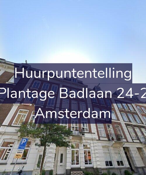 Foto gevel Huurpuntentelling voor Plantage Badlaan 24-2, Amsterdam