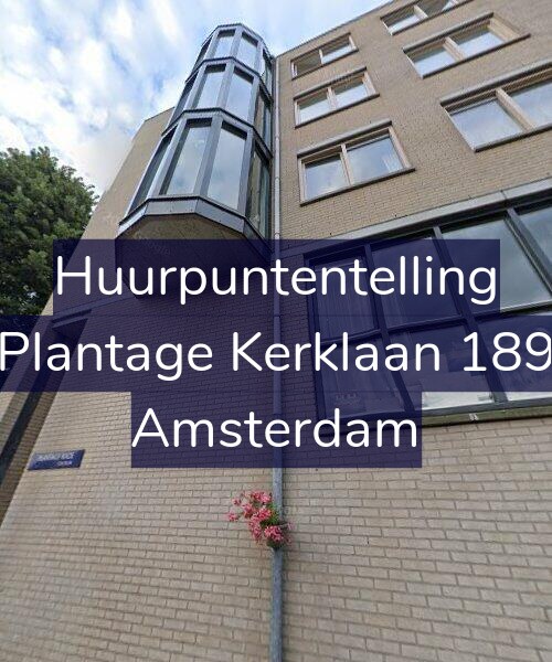 Foto gevel Huurpuntentelling voor Plantage Kerklaan 189, Amsterdam