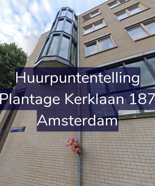 Foto gevel Huurpuntentelling voor Plantage Kerklaan 187, Amsterdam