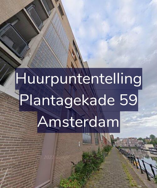 Foto gevel Huurpuntentelling voor Plantagekade 59, Amsterdam