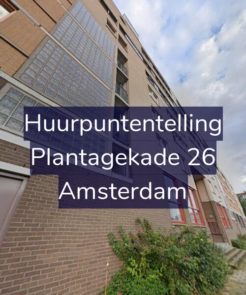 Foto gevel Huurpuntentelling voor Plantagekade 26, Amsterdam