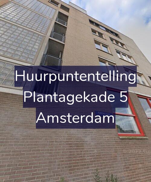 Foto gevel Huurpuntentelling voor Plantagekade 5, Amsterdam