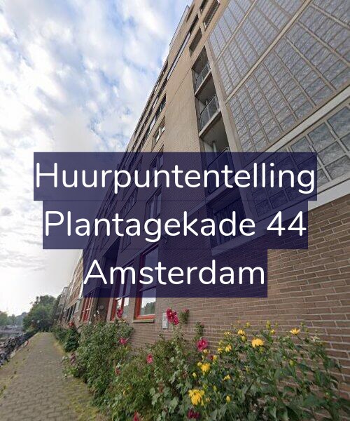Foto gevel Huurpuntentelling voor Plantagekade 44, Amsterdam