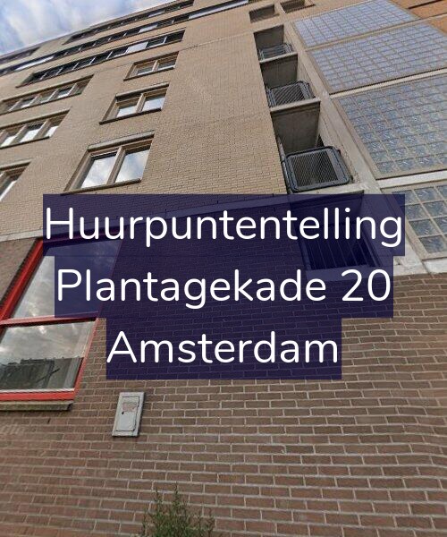 Foto gevel Huurpuntentelling voor Plantagekade 20, Amsterdam