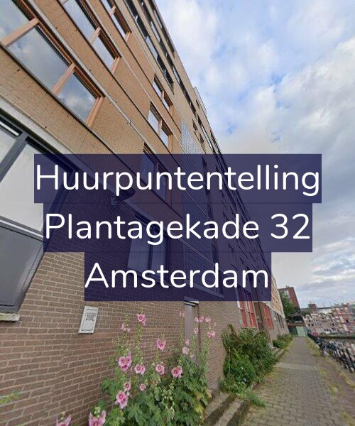 Foto gevel Huurpuntentelling voor Plantagekade 32, Amsterdam