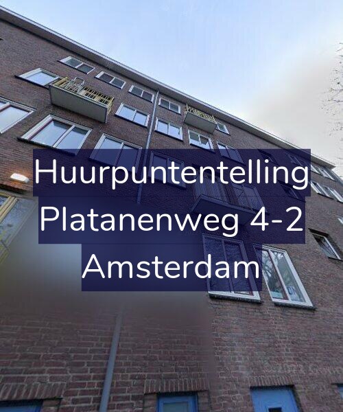 Foto gevel Huurpuntentelling voor Platanenweg 4-2, Amsterdam