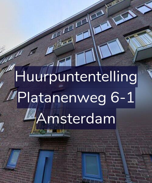 Foto gevel Huurpuntentelling voor Platanenweg 6-1, Amsterdam