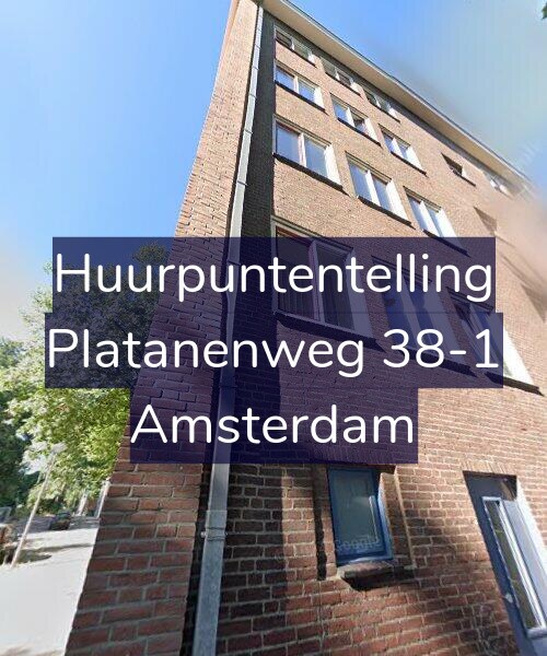 Foto gevel Huurpuntentelling voor Platanenweg 38-1, Amsterdam