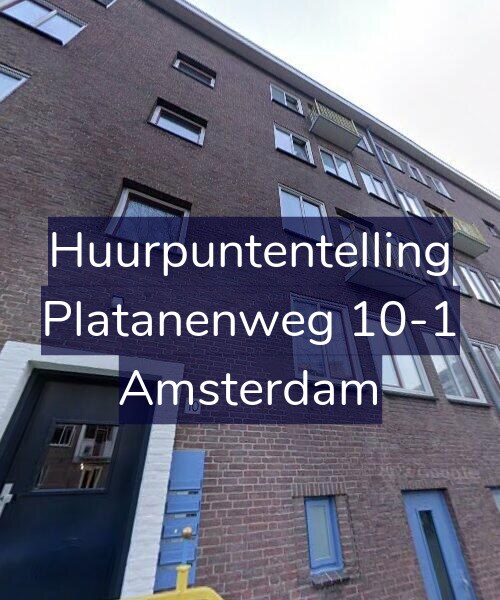 Foto gevel Huurpuntentelling voor Platanenweg 10-1, Amsterdam