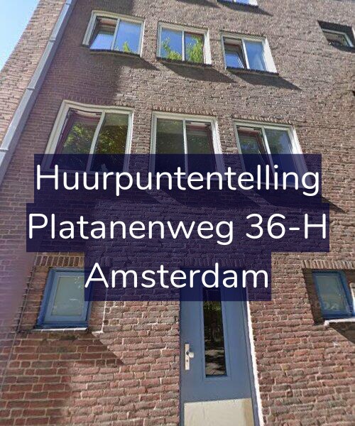Foto gevel Huurpuntentelling voor Platanenweg 36-H, Amsterdam