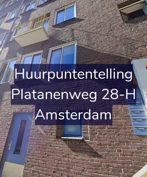 Foto gevel Huurpuntentelling voor Platanenweg 28-H, Amsterdam