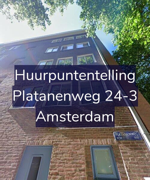 Foto gevel Huurpuntentelling voor Platanenweg 24-3, Amsterdam