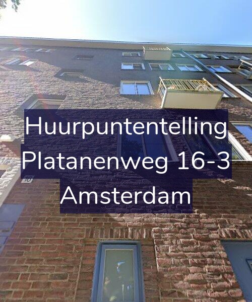 Foto gevel Huurpuntentelling voor Platanenweg 16-3, Amsterdam