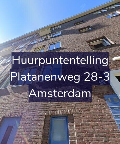 Foto gevel Huurpuntentelling voor Platanenweg 28-3, Amsterdam