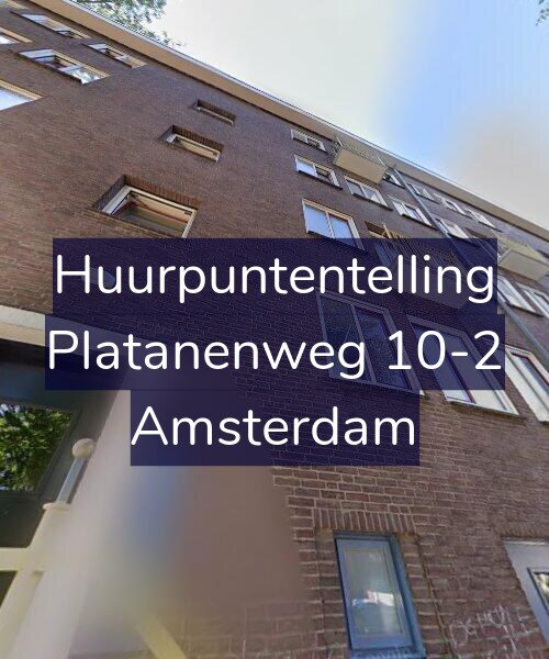 Foto gevel Huurpuntentelling voor Platanenweg 10-2, Amsterdam