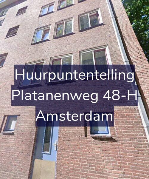 Foto gevel Huurpuntentelling voor Platanenweg 48-H, Amsterdam