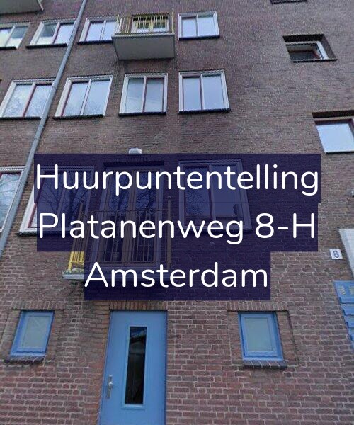 Foto gevel Huurpuntentelling voor Platanenweg 8-H, Amsterdam