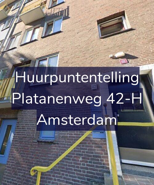 Foto gevel Huurpuntentelling voor Platanenweg 42-H, Amsterdam