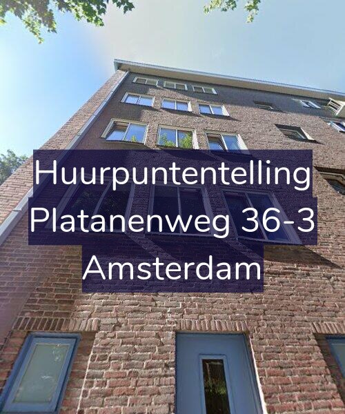 Foto gevel Huurpuntentelling voor Platanenweg 36-3, Amsterdam