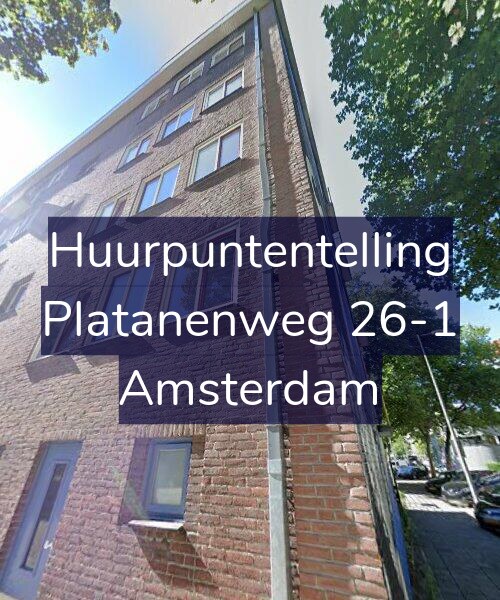 Foto gevel Huurpuntentelling voor Platanenweg 26-1, Amsterdam