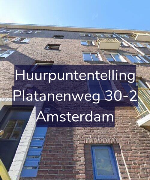 Foto gevel Huurpuntentelling voor Platanenweg 30-2, Amsterdam