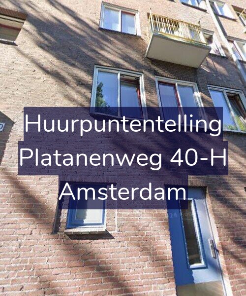 Foto gevel Huurpuntentelling voor Platanenweg 40-H, Amsterdam