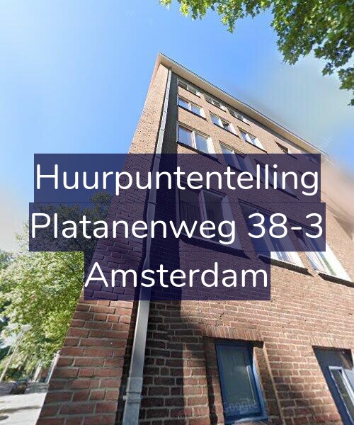 Foto gevel Huurpuntentelling voor Platanenweg 38-3, Amsterdam