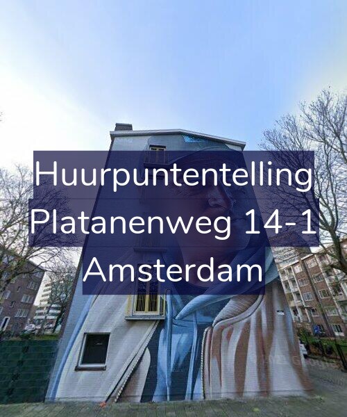 Foto gevel Huurpuntentelling voor Platanenweg 14-1, Amsterdam